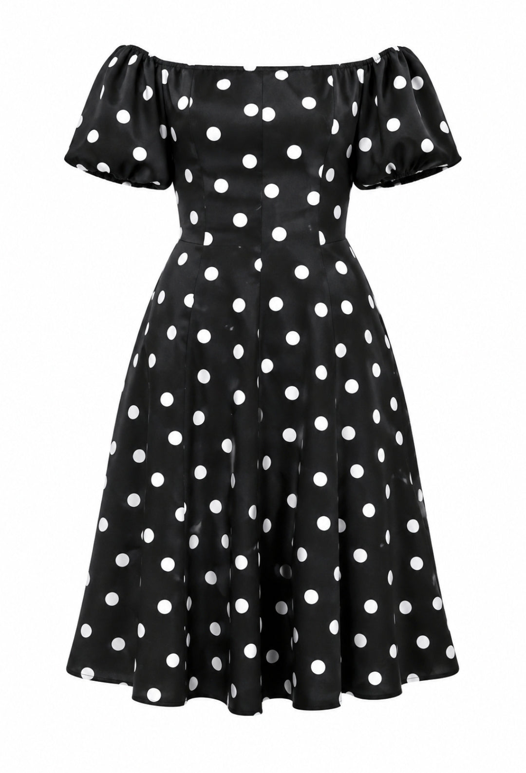 Traje Polka Dot Negro & Blanco