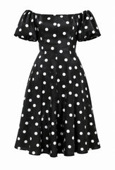 Traje Polka Dot Negro & Blanco