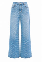 Mahón Strech Polka Dot Wide Leg