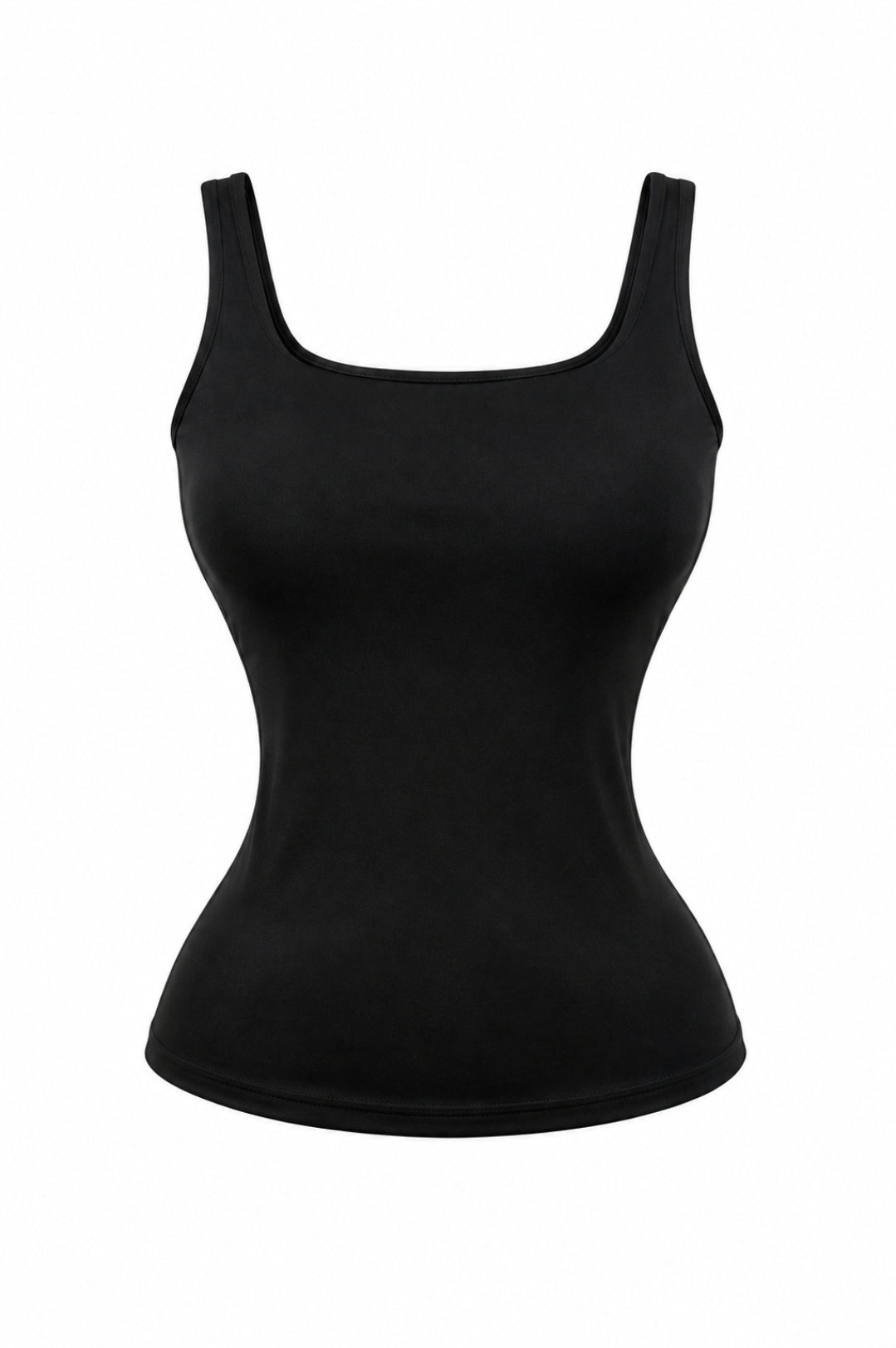 Camisa Básica Negra Tipo Fajita