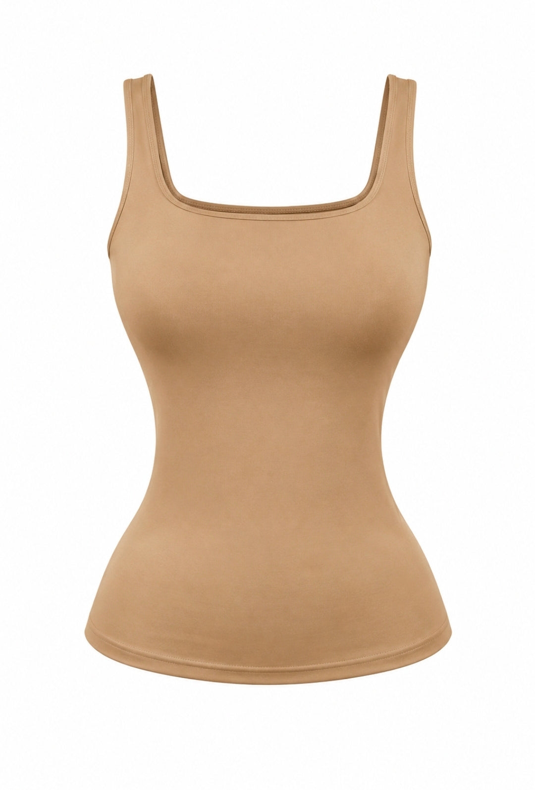 Camisa Básica Beige Tipo Fajita