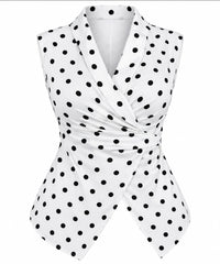 Camisa Satinada Polka Dot