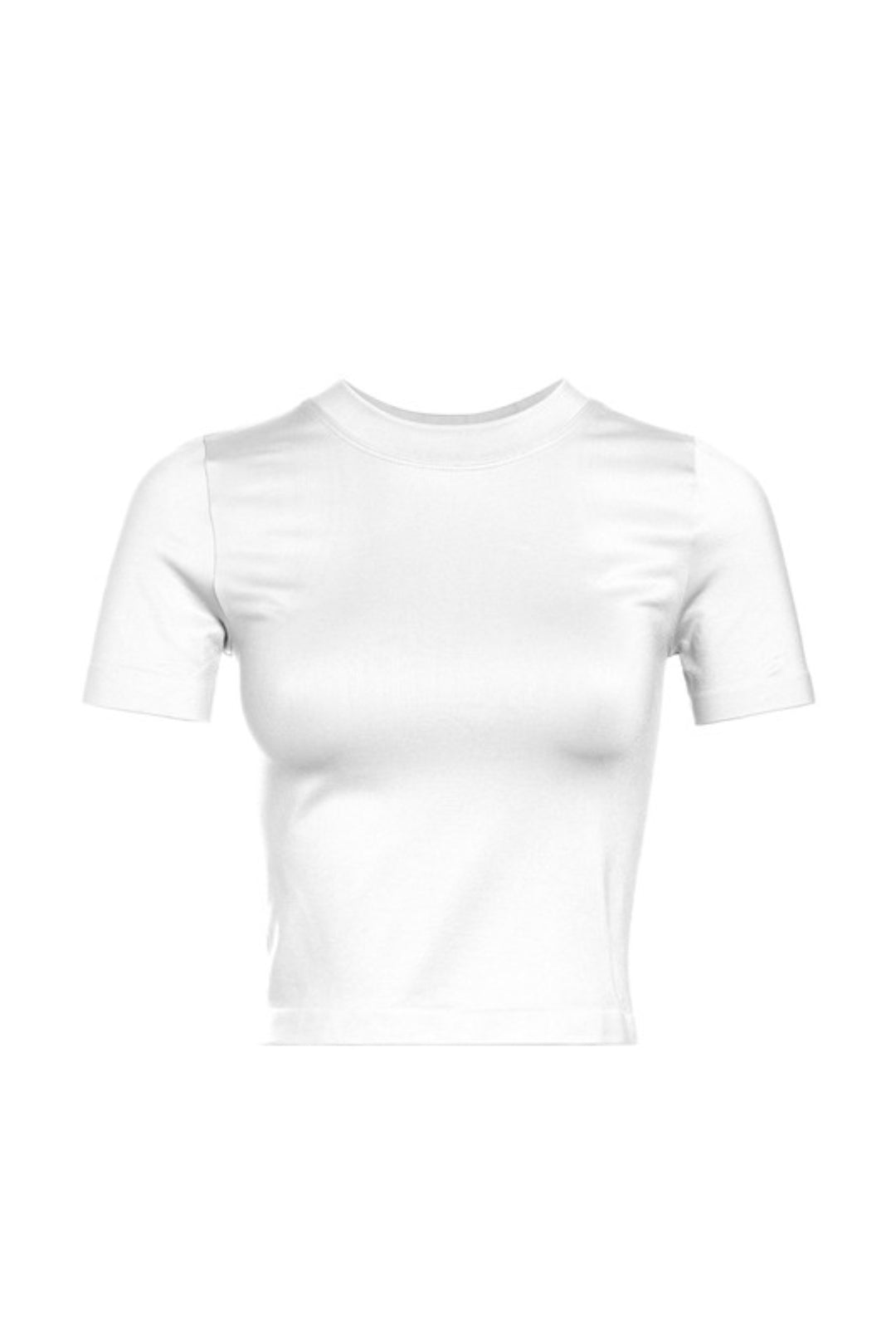Camisa Básica Blanca Manga Corta Stretch