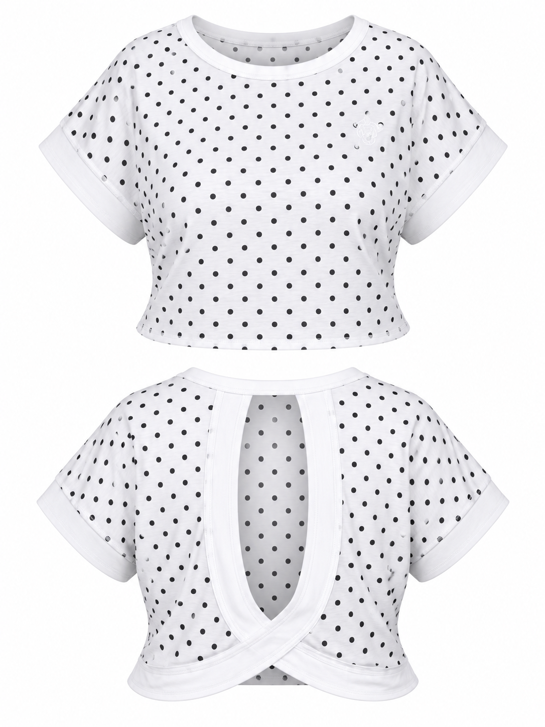 Camisa Active Polka Dot Blanca