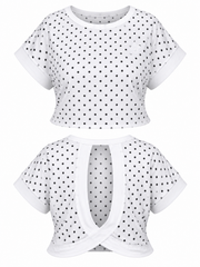 Camisa Active Polka Dot Blanca