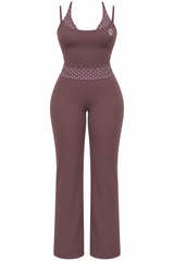 Set Activewear Marrón Polka Dot
