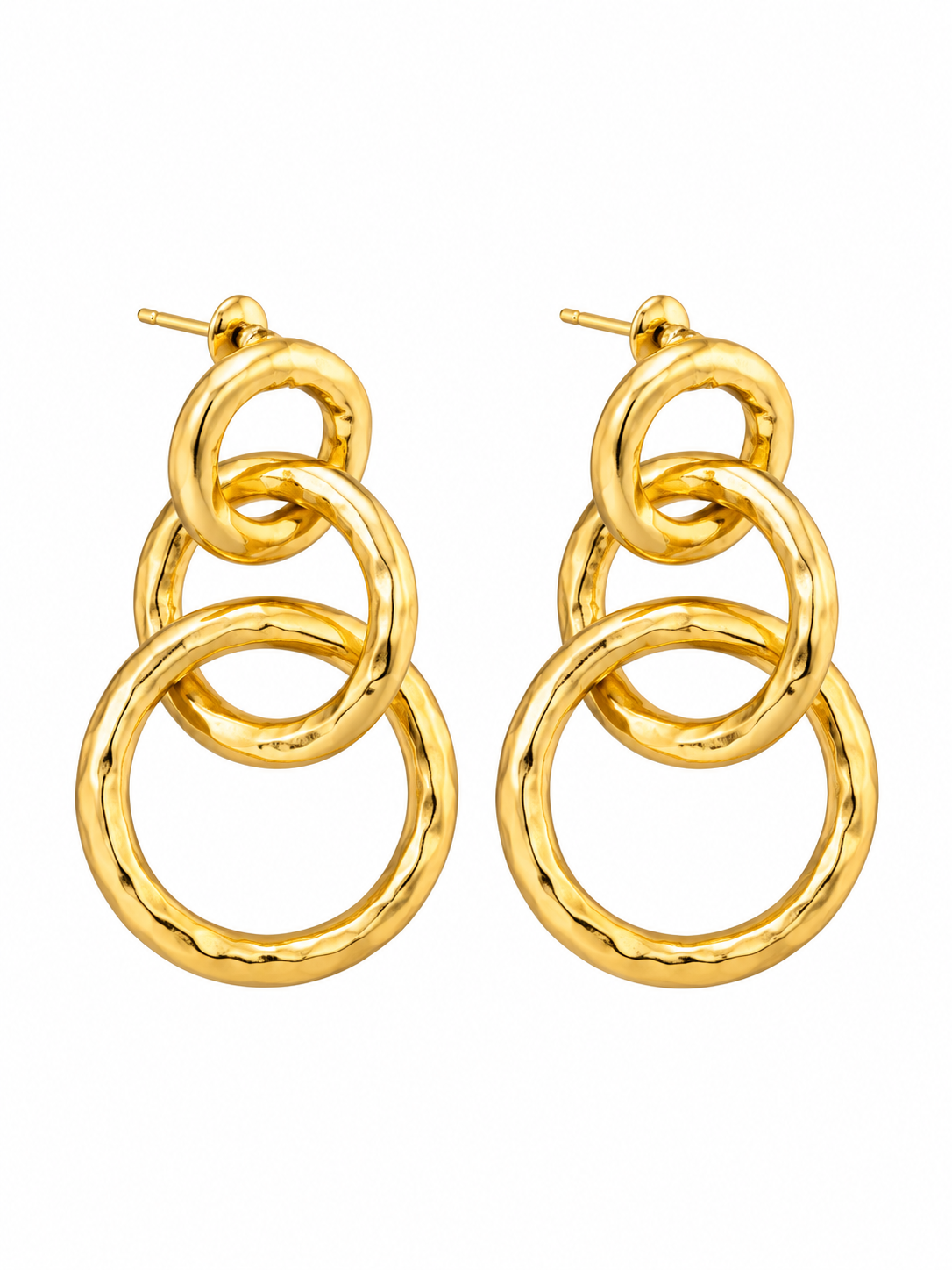 Earrings Dorados Línea Turca Hand-Made