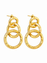 Earrings Dorados Línea Turca Hand-Made