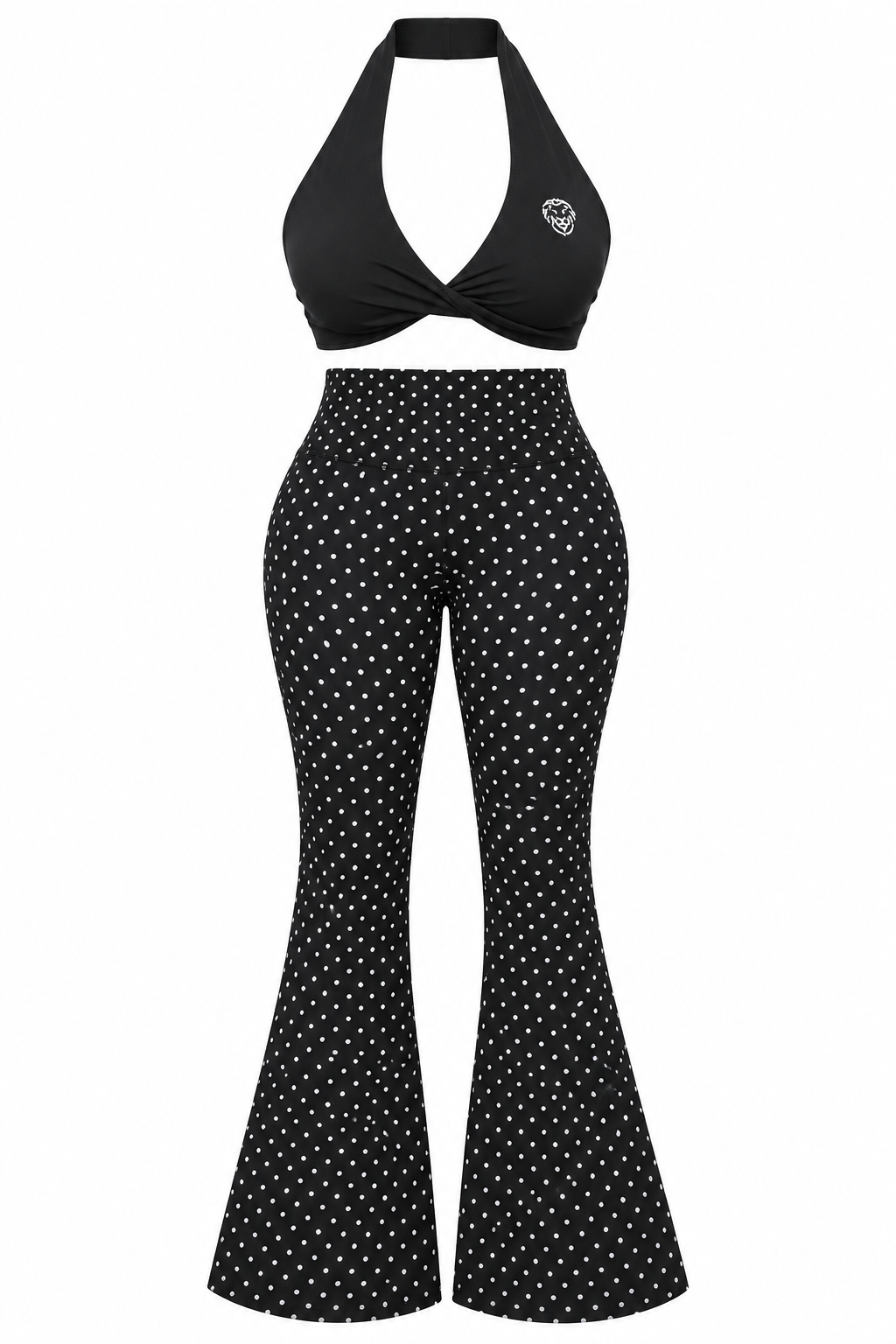Set Activewear Polka Dot Black
