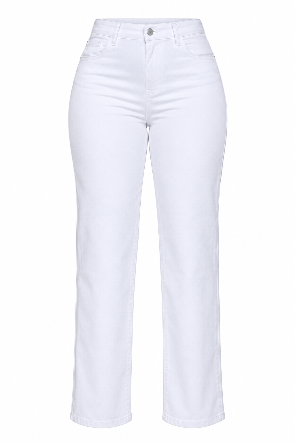 Mahón Cintura Alta Wide Leg Super Stretch Blanco