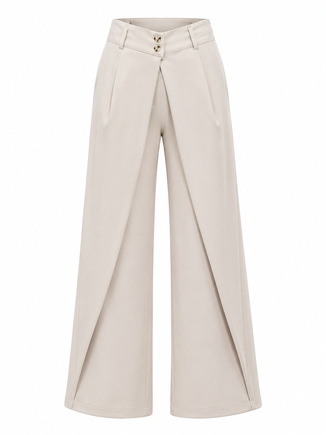 Pantalón Ivory Con Sobrepuesto Colombiano