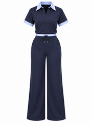 Set Navy & Baby Blue Stripe Línea Colombiana