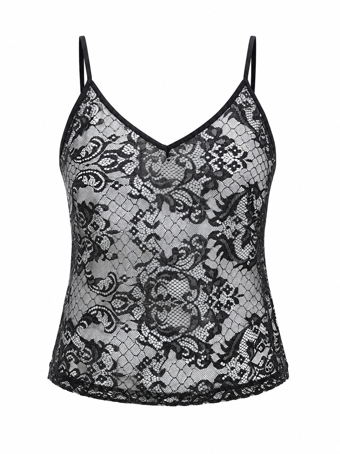 Camisa Lace Negra Colombiana