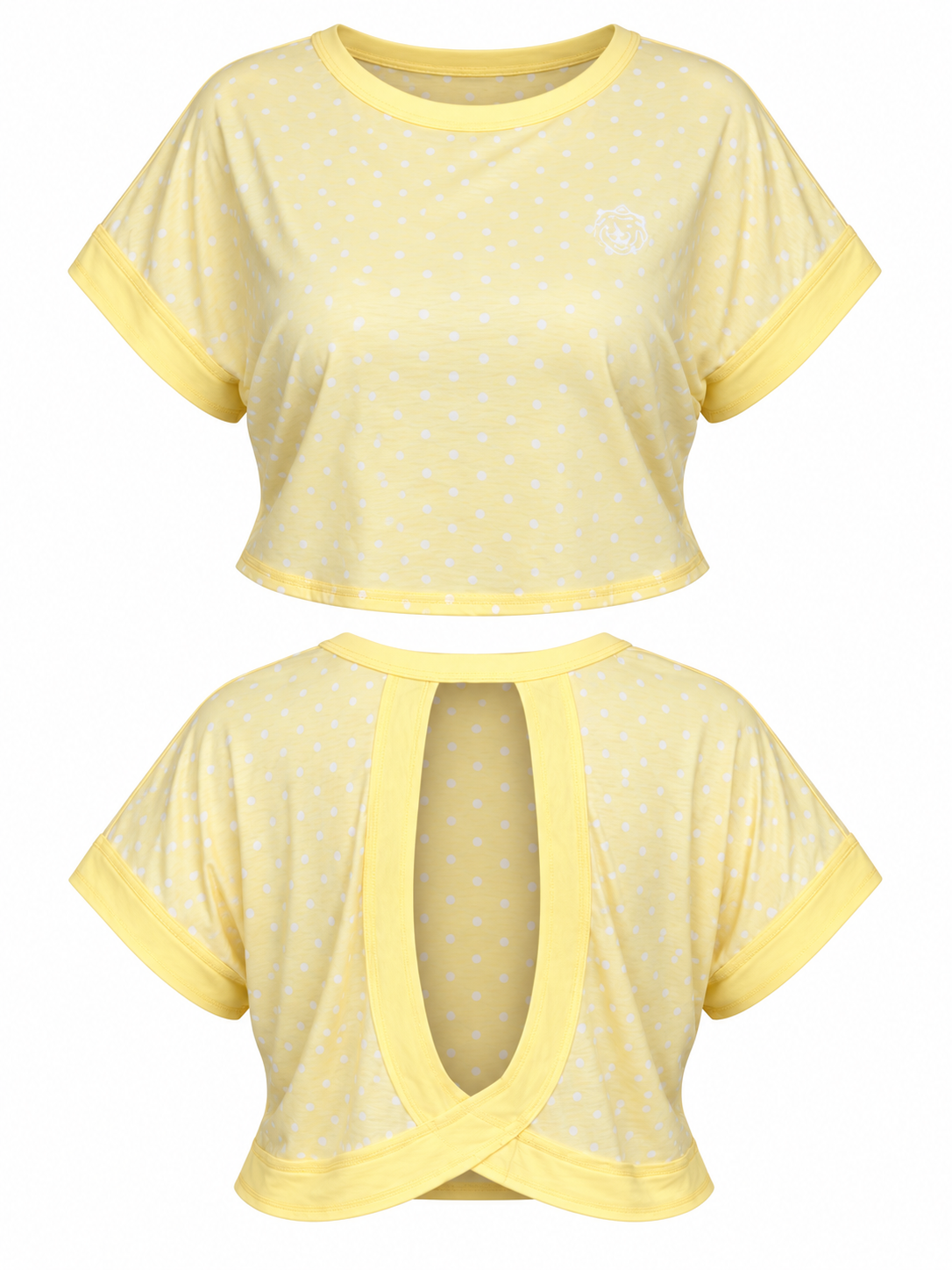 Camisa Active Amarilla Polka Dot