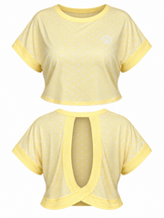 Camisa Active Amarilla Polka Dot