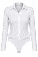 Body Stretch Manga Larga Blanco