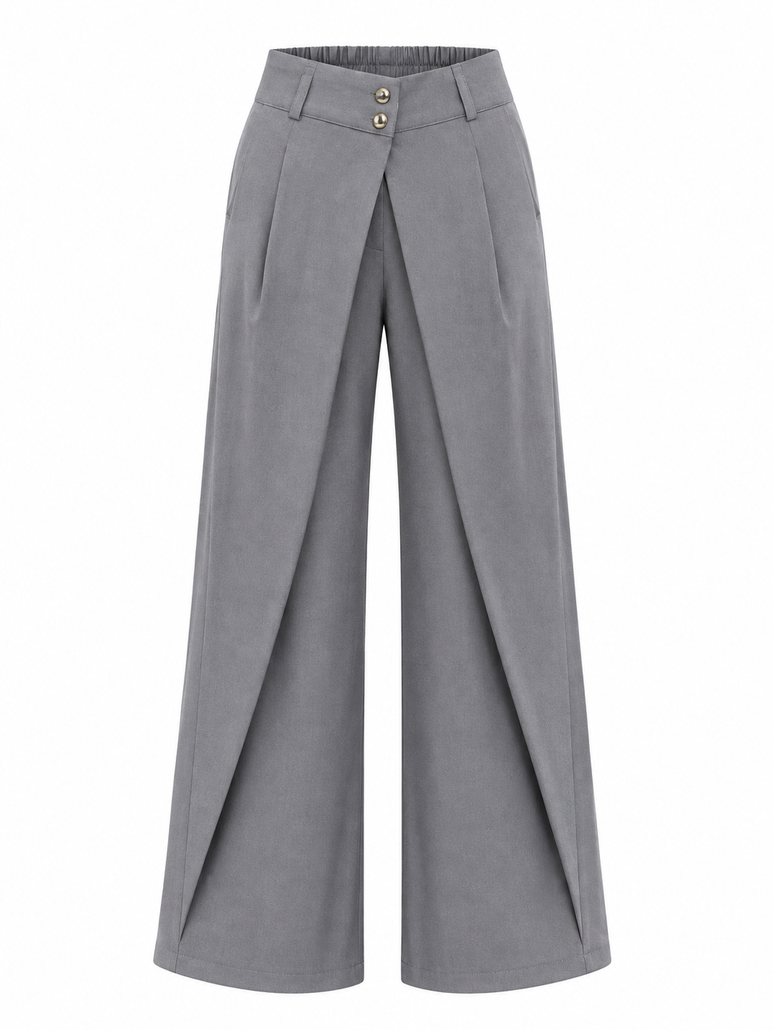Pantalón Gris Con Sobrepuesto Colombiano