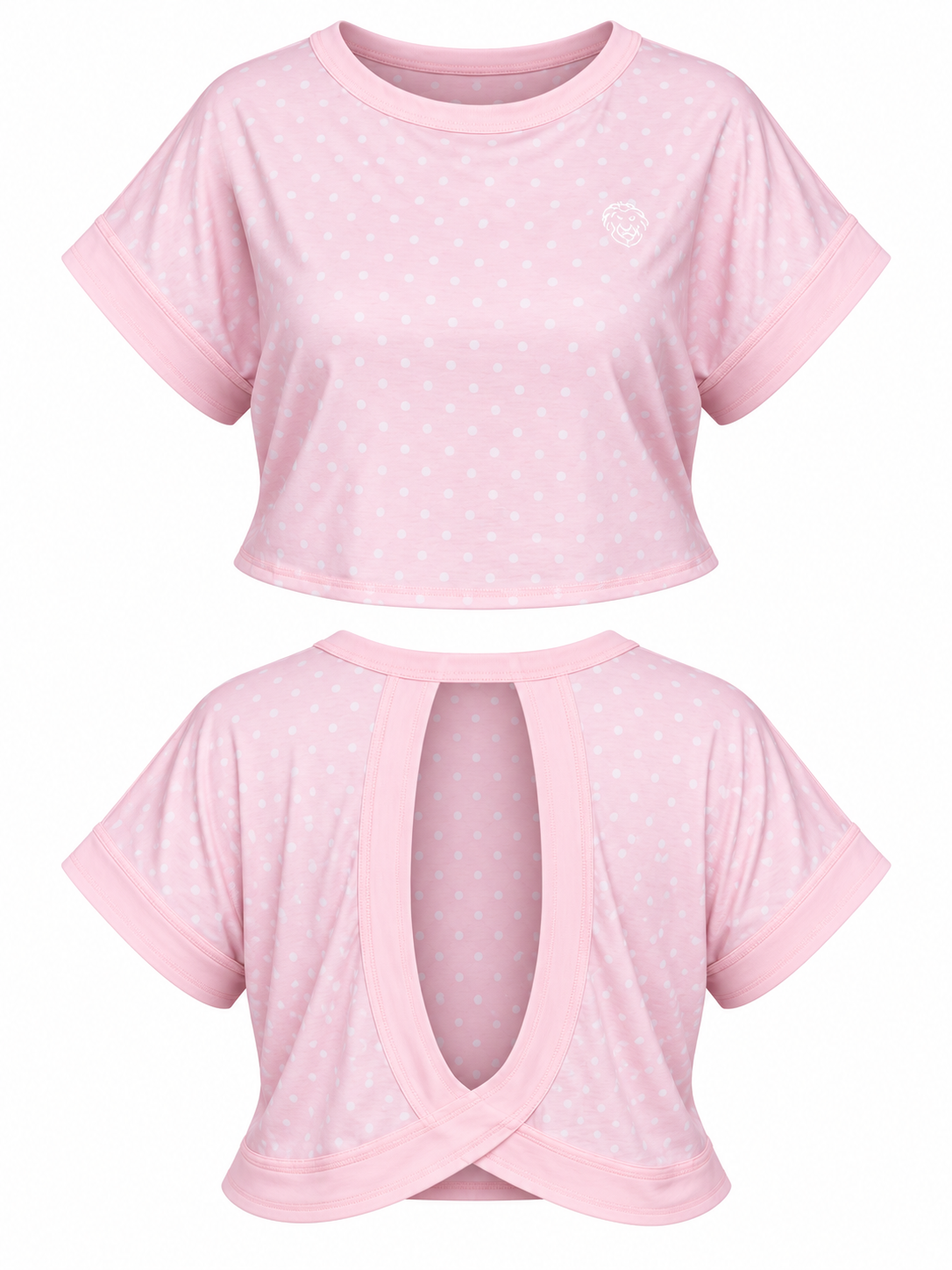 Camisa Active Rosa Polka Dot