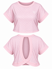 Camisa Active Rosa Polka Dot