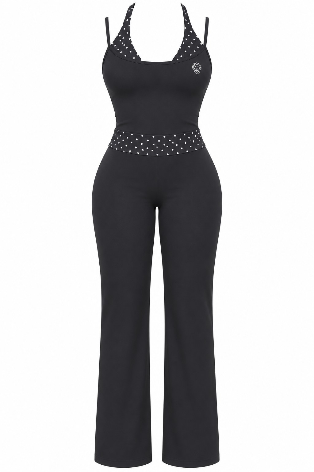 Set Activewear Negro Polka Dot